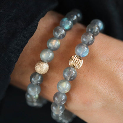 Natural Stone Labradorite Bracelet High Quality Beads String Bracelet Elegant Retro Design