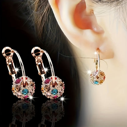 Glittering Lucky Ball Earrings Design，Perfect for Girls and Ladies，Birthday and Christmas Gifts，High Quality Jewelry