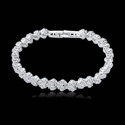 New Elegant Roman Crystal Simplicity Bracelet Full Zircon Hot Selling Bracelet Ladies' Birthday Present