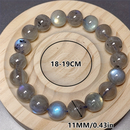 Retro Style Natural Labradorite and Moonstone Bracelet - Perfect Gift for Unisex