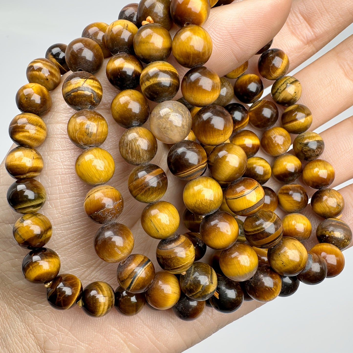 Fashion Yellow Tiger's Eye Bracelet - 3.16Inch Natural Stone，Perfect Choice for Home Decoration and Gifts