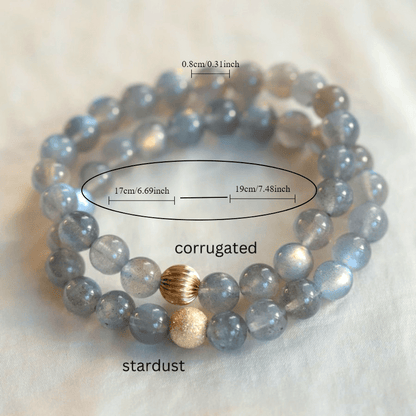 Natural Stone Labradorite Bracelet High Quality Beads String Bracelet Elegant Retro Design