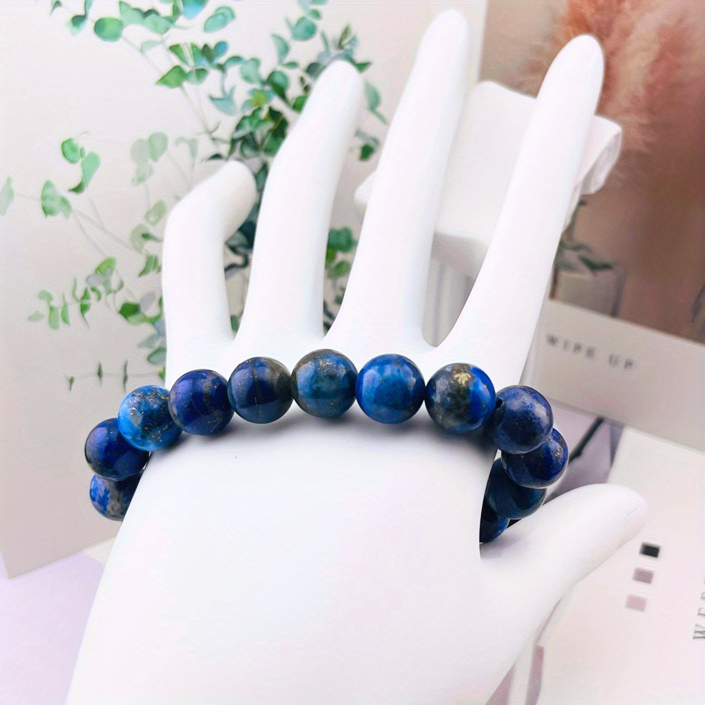 【Magic Crystal】Real Natural Natural Sapphire Crystal Ball Bracelet - September Birthday Stone - Artificial Gemstone Jewelry，Same Style for Men and Women - Christmas、New Year's Day、Valentine's Day、Easter Gift