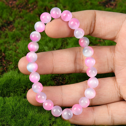 Bracelet with Opal Sparkling Crystal，Bring Peace and Wealth，Shiny Artificial Crystal Jewelry，Suitable as a Birthday and Christmas Blessing Gift，Symbol of Good Luck and Love。