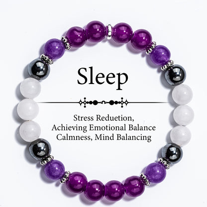 Softening Sleep and Relaxing Jewelry，Emotional Balance，Relieve the Mind，Solid Beading Accessories，Suitable for Men and Women，Ideal Healthy Lifestyle Gift