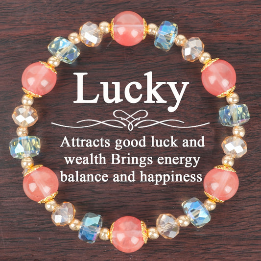 Lucky Crystal Bracelet - Perfect Jewelry Gift for Women，Ideal for Everyday Wear and Special Occasions