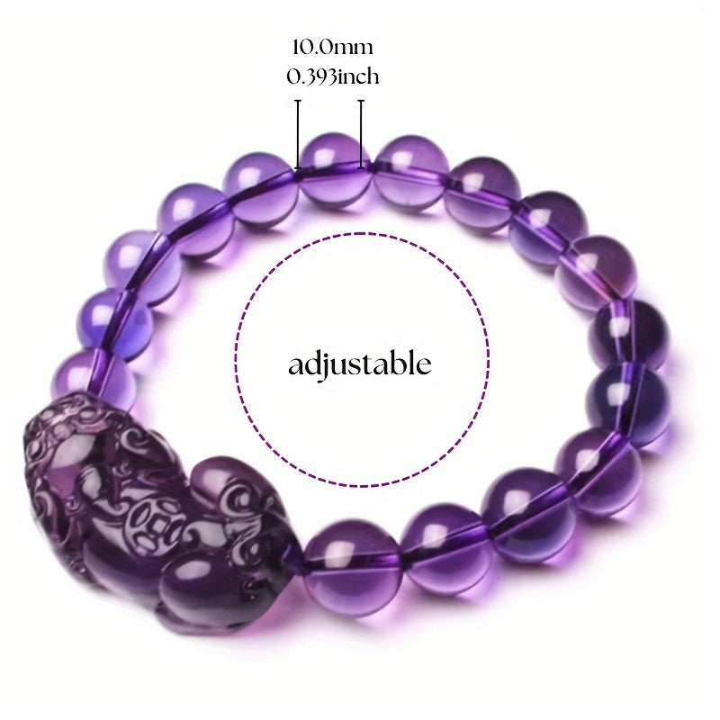 New Amethyst Lucky Feng Shui Bracelet，Safe Lucky Feng Shui Bracelet