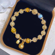 2025New Huang Tajing Running Crystal Bracelet Female Rich Kyushu Zachilam Tigereye Bracelet Birthday Gift