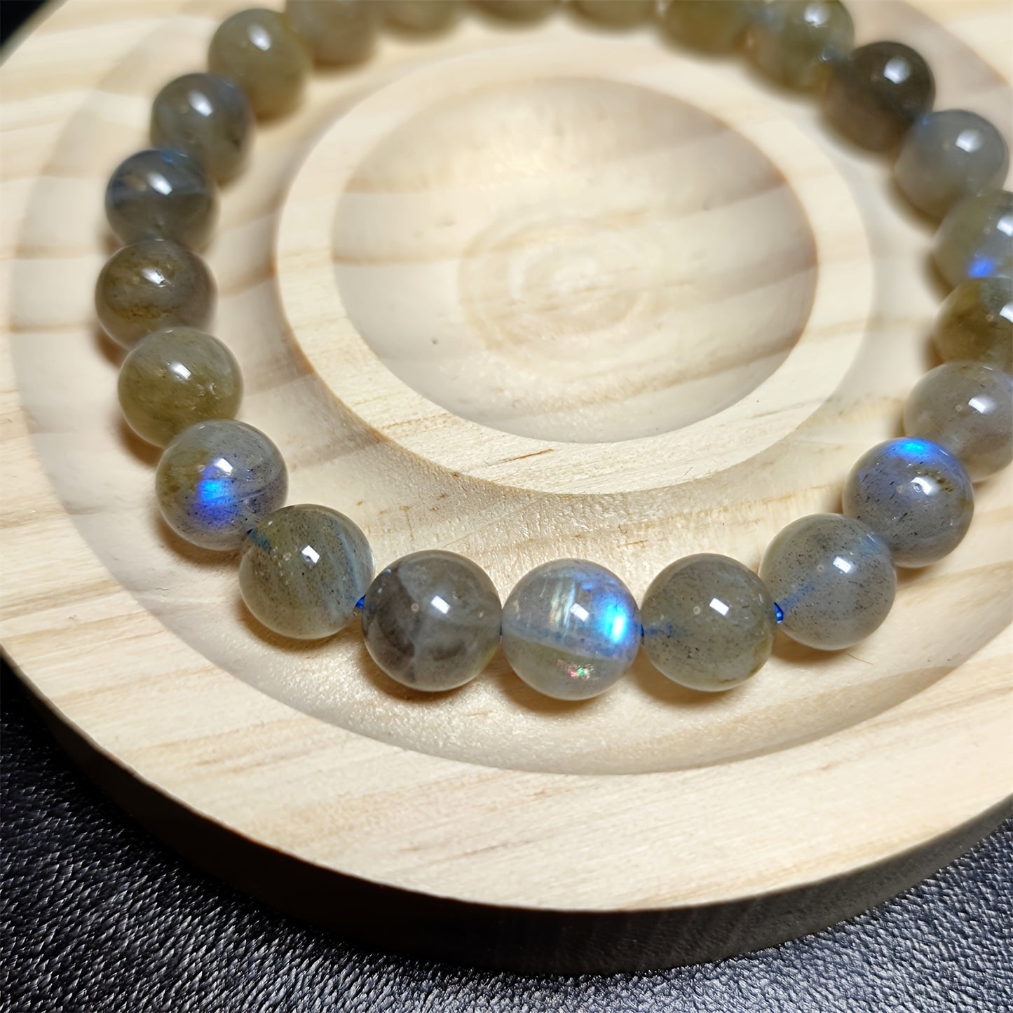 Retro Style Natural Labradorite and Moonstone Bracelet - Perfect Gift for Unisex