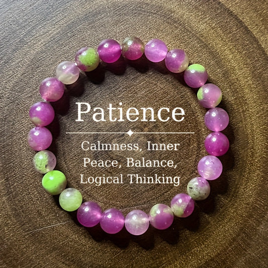 Meditation Bracelet：8mm Natural Stone，Promote Logical Thinking，Inner Peace - Perfect Gift for Family and Friends