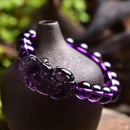 New Amethyst Lucky Feng Shui Bracelet，Safe Lucky Feng Shui Bracelet