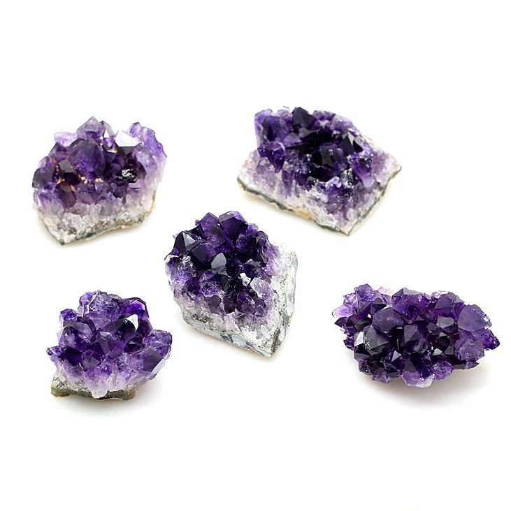 Natural Fantasy Uruguay Amethyst Clusters Rough Stone Small Ornaments Purification Degaussing