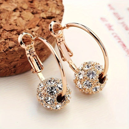 Glittering Lucky Ball Earrings Design，Perfect for Girls and Ladies，Birthday and Christmas Gifts，High Quality Jewelry