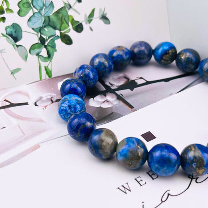 【Magic Crystal】Real Natural Natural Sapphire Crystal Ball Bracelet - September Birthday Stone - Artificial Gemstone Jewelry，Same Style for Men and Women - Christmas、New Year's Day、Valentine's Day、Easter Gift