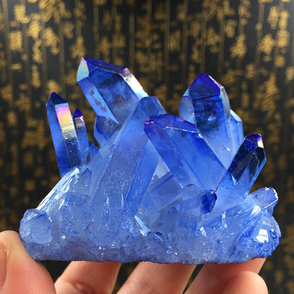 Special Offer Natural Small Blue Crystal Cluster Rough Stone Ornaments Degaussing Purification Specimen Collection