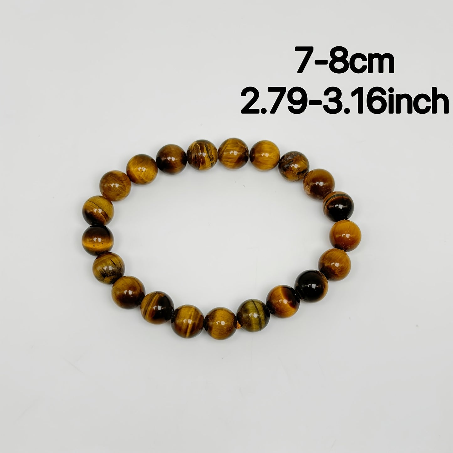 Fashion Yellow Tiger's Eye Bracelet - 3.16Inch Natural Stone，Perfect Choice for Home Decoration and Gifts