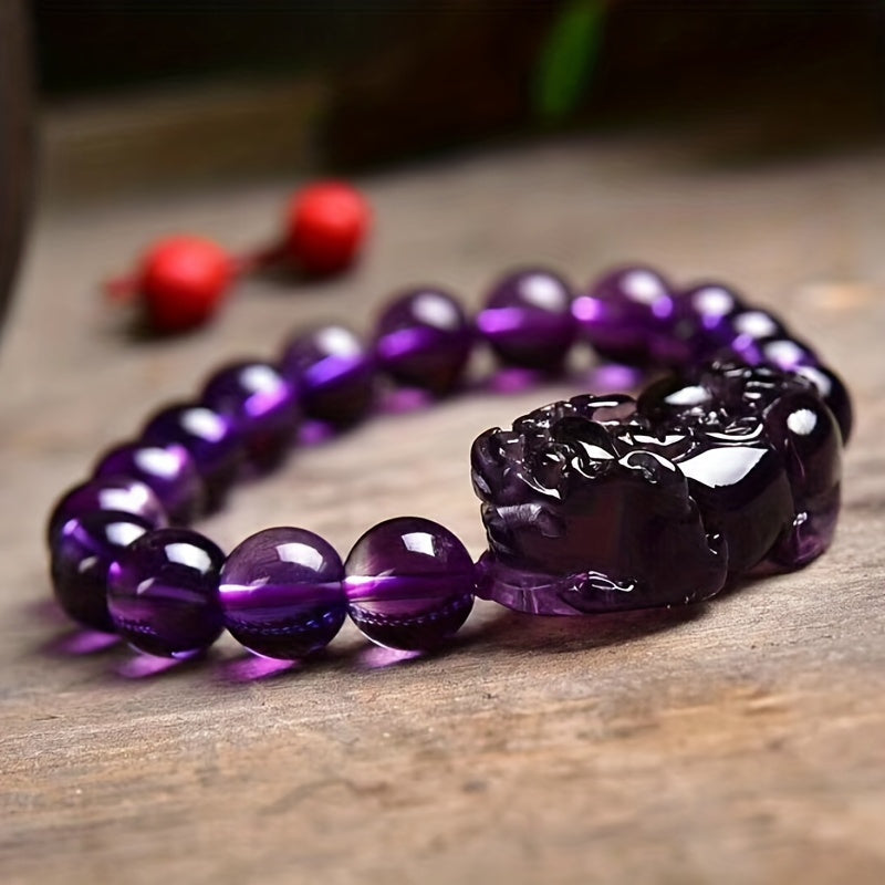 New Amethyst Lucky Feng Shui Bracelet，Safe Lucky Feng Shui Bracelet