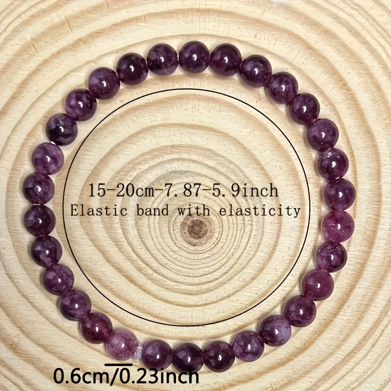 1Adjustable Redstone Treatment Bracelet，6mm Natural Stone Beads，1Moon Birth Stone，Positive Energy，Promise Symbol，Update，Root Center Balance，Handmade Spirit Gift Jewelry