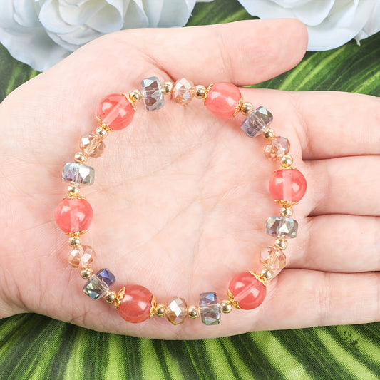 Colorful Crystal Lucky Bracelet - Perfect Jewelry Gift for Women Casual Wear and Special Occasions