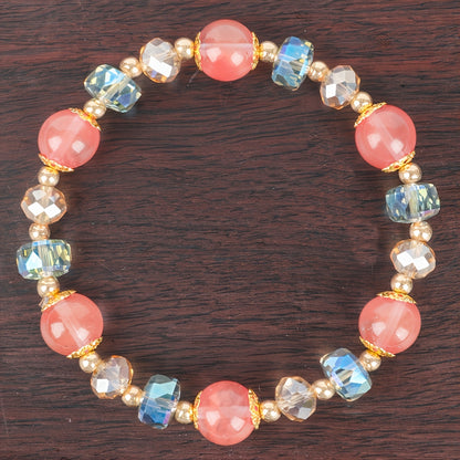 Colorful Crystal Lucky Bracelet - Perfect Jewelry Gift for Women Casual Wear and Special Occasions