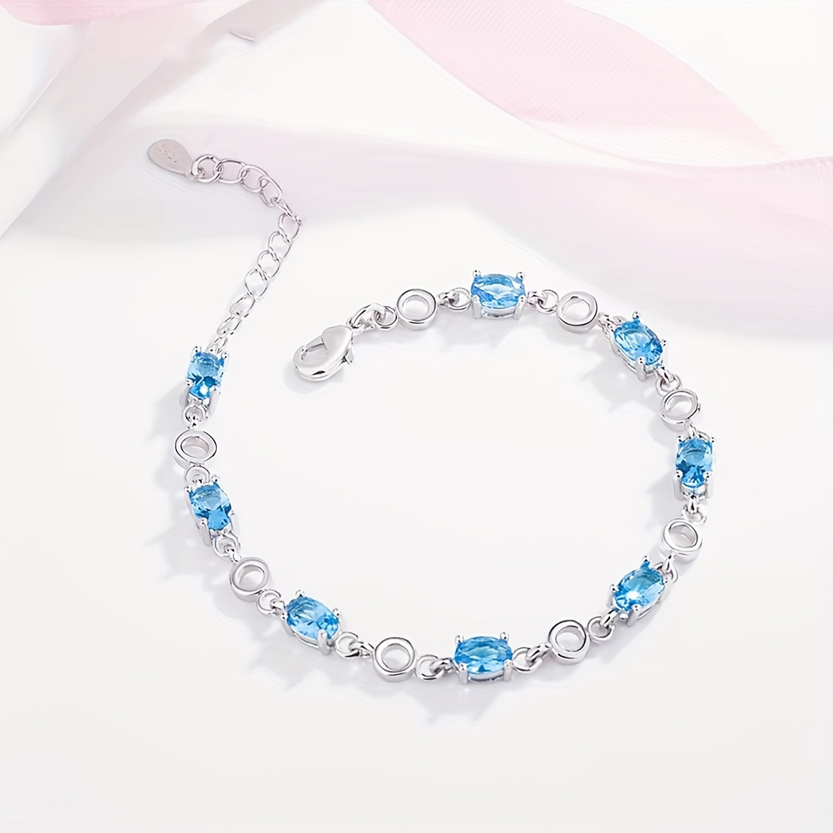 Elegant Bohemian Bracelet，Aquamarine Crystal Coating，Suitable for Daily Wear and Gifts，Perfect Christmas Gift，Four Seasons Universal Accessories