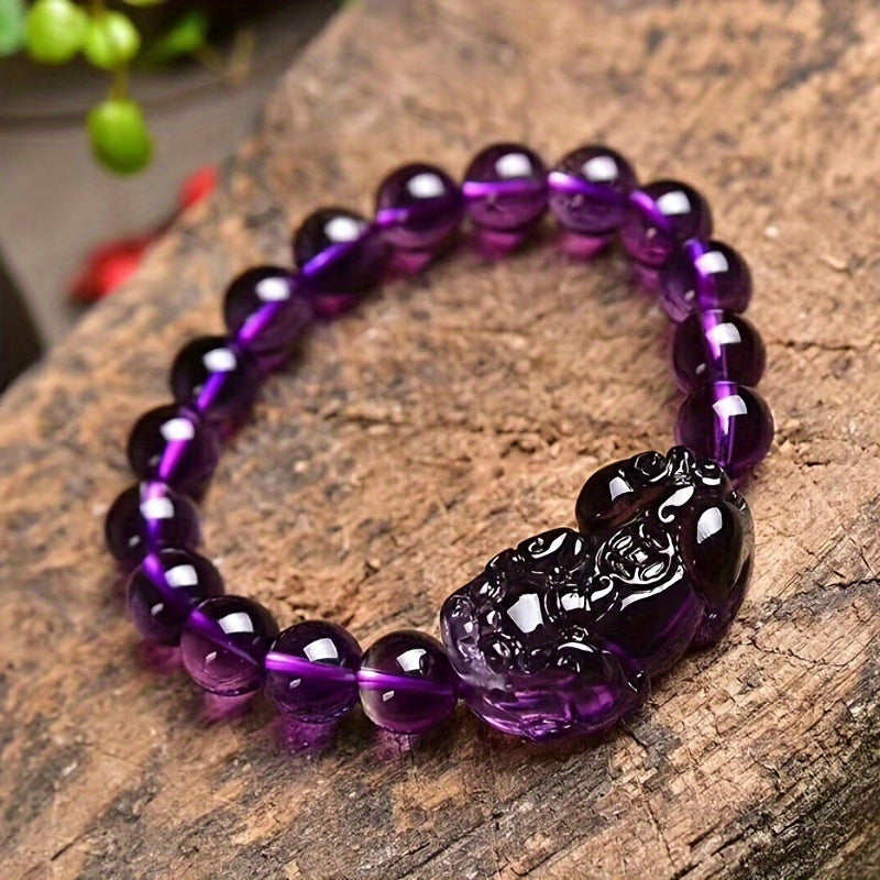 New Amethyst Lucky Feng Shui Bracelet，Safe Lucky Feng Shui Bracelet