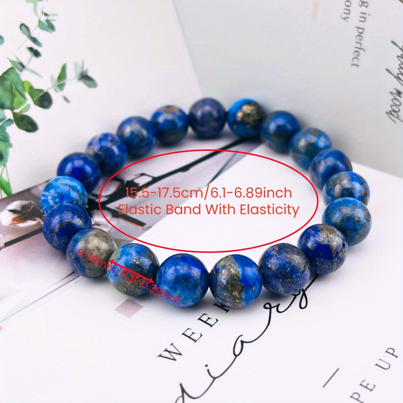 【Magic Crystal】Real Natural Natural Sapphire Crystal Ball Bracelet - September Birthday Stone - Artificial Gemstone Jewelry，Same Style for Men and Women - Christmas、New Year's Day、Valentine's Day、Easter Gift