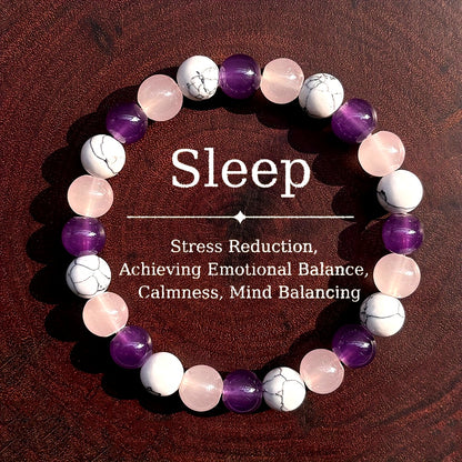 Stone Bead Bracelet，for Emotional and Spiritual Balance - Perfect Anniversary Gift，Suitable for Men and Women，Promote Calm