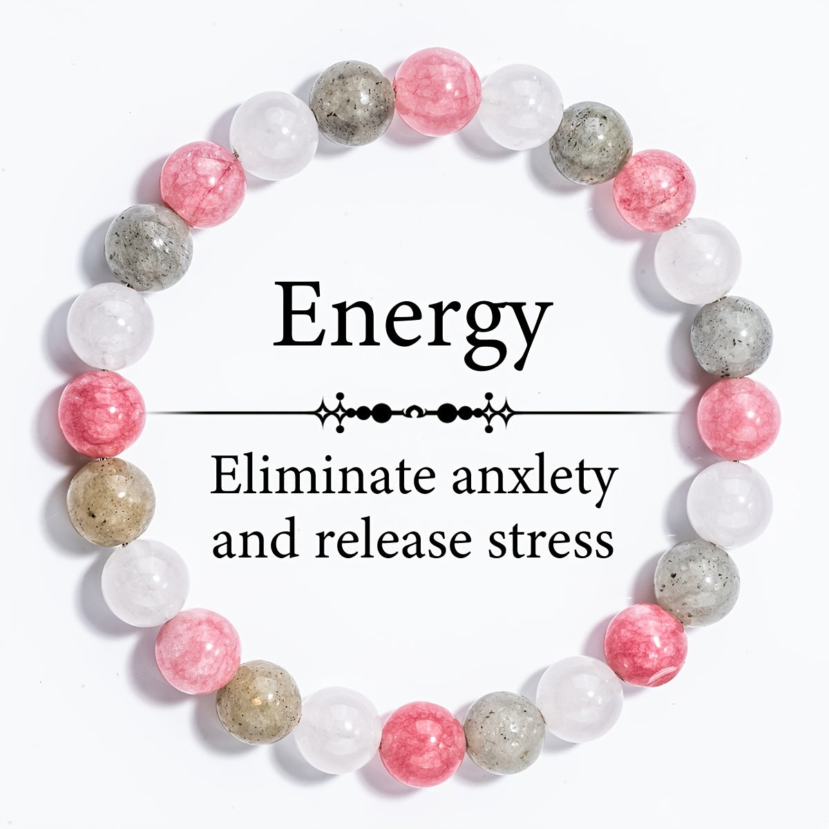 Elegant Bead Energy Bracelet，Help Relieve Stress、Meditation、Emotional Balance and Mental Protection，Jewelry Gifts Suitable for Men and Women，Suitable for All Seasons