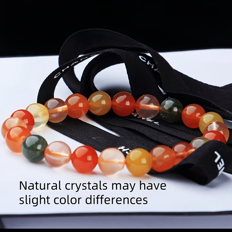 Natural Color Hair Crystal Beads Fu Lu Shou Crystal，Yellow Rabbit Fur、Red Rabbit Fur、Green Rabbit Fur Crystal，Same Style for Men and Women，Couple Daily Simple All-Matching