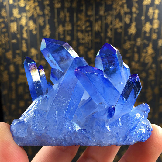 Special Offer Natural Small Blue Crystal Cluster Rough Stone Ornaments Degaussing Purification Specimen Collection