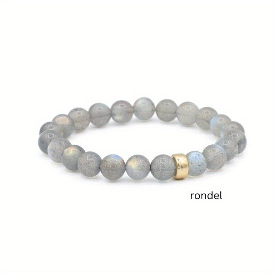 Natural Stone Labradorite Bracelet High Quality Beads String Bracelet Elegant Retro Design