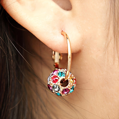 Glittering Lucky Ball Earrings Design，Perfect for Girls and Ladies，Birthday and Christmas Gifts，High Quality Jewelry