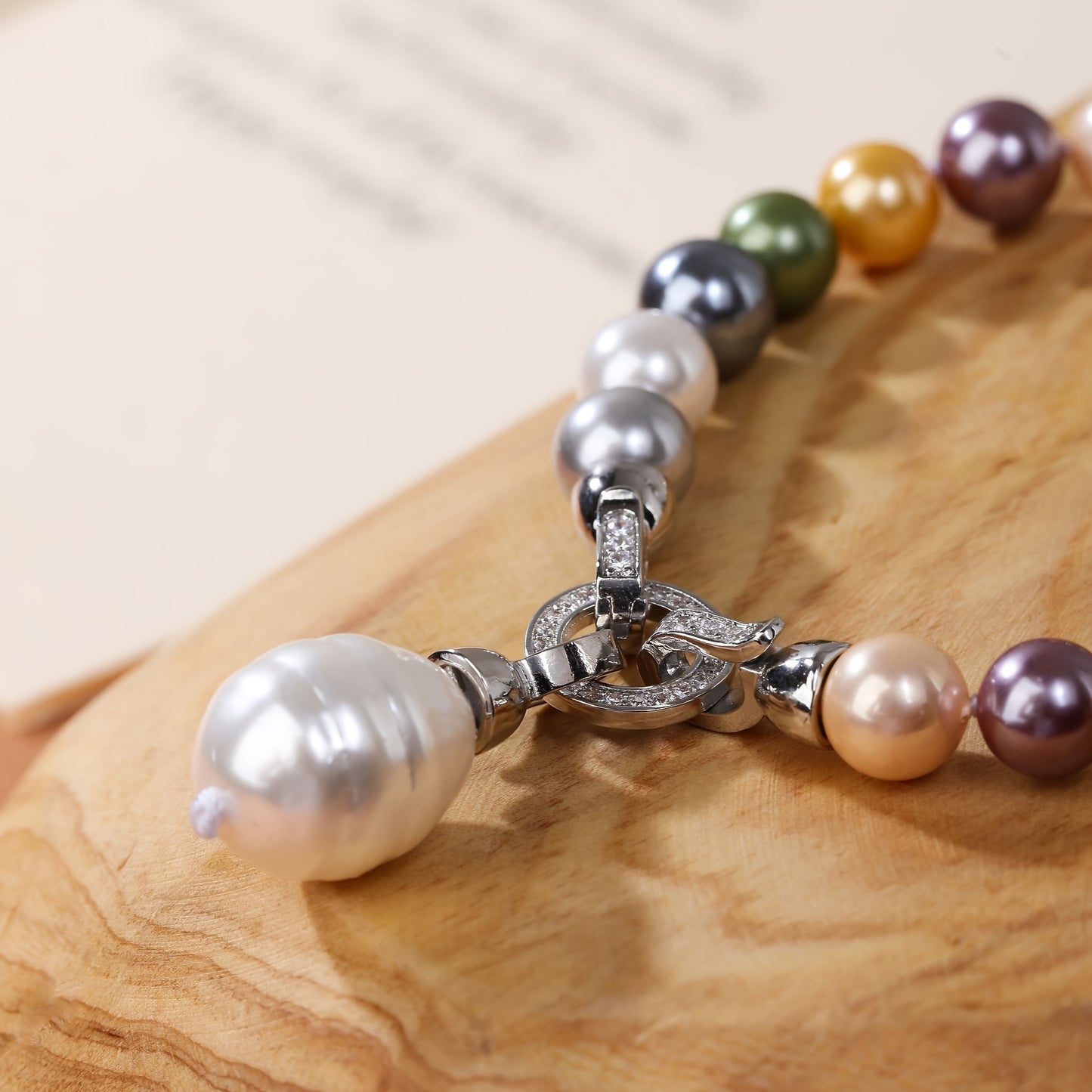 Multicolor Freshwater Pearl Bracelet，Chic Sweater Chain，Multi-Functional Single-Ring Beaded Necklace/Women's Bracelet，Elegant and Simple，Charm Jewelry Accessories