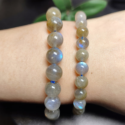 Retro Style Natural Labradorite and Moonstone Bracelet - Perfect Gift for Unisex