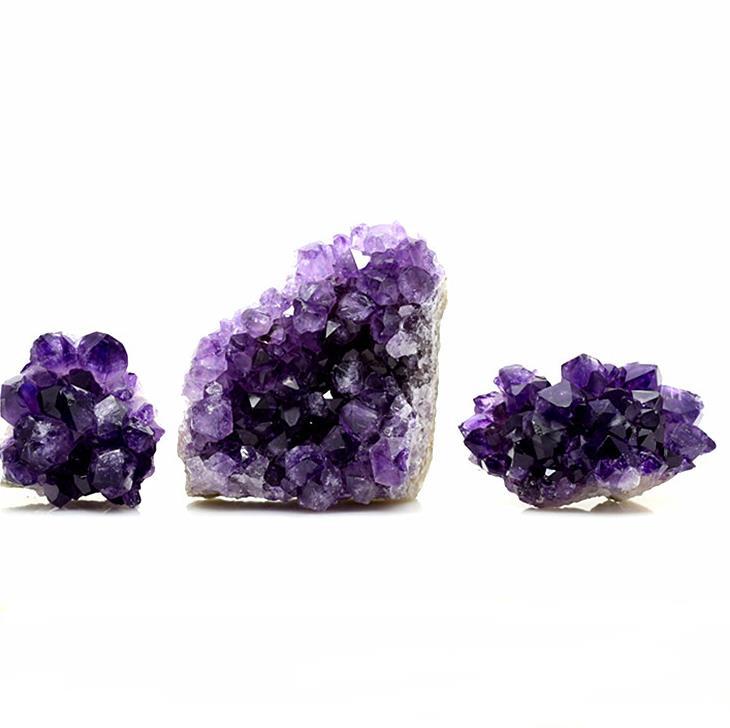 Natural Fantasy Uruguay Amethyst Clusters Rough Stone Small Ornaments Purification Degaussing