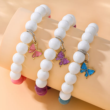 Elegant10mm Natural Stone Beads Bracelet - Aquamarine、Amethyst with Rose Quartz | Protection and Good Luck Symbol | Suitable for Casual Wear and Gifts